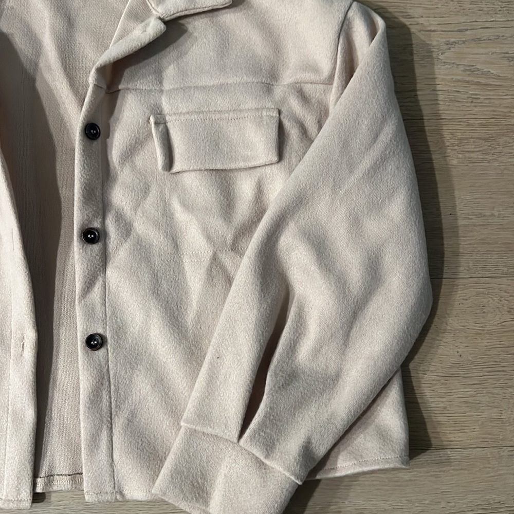 Cream Colored Shacket - Picture 3 of 6